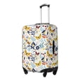 thumbnail image 2 of Kdxio Flowers Butterfly Pattern Luggage Cover for Travel,Elastic and Durable,Fits 18-32 Inch,-No luggage included, 2 of 8