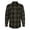 Army/ Black, variant on Men's Yarn-Dyed Long Sleeve Flannel Shirt, Blue/White, S