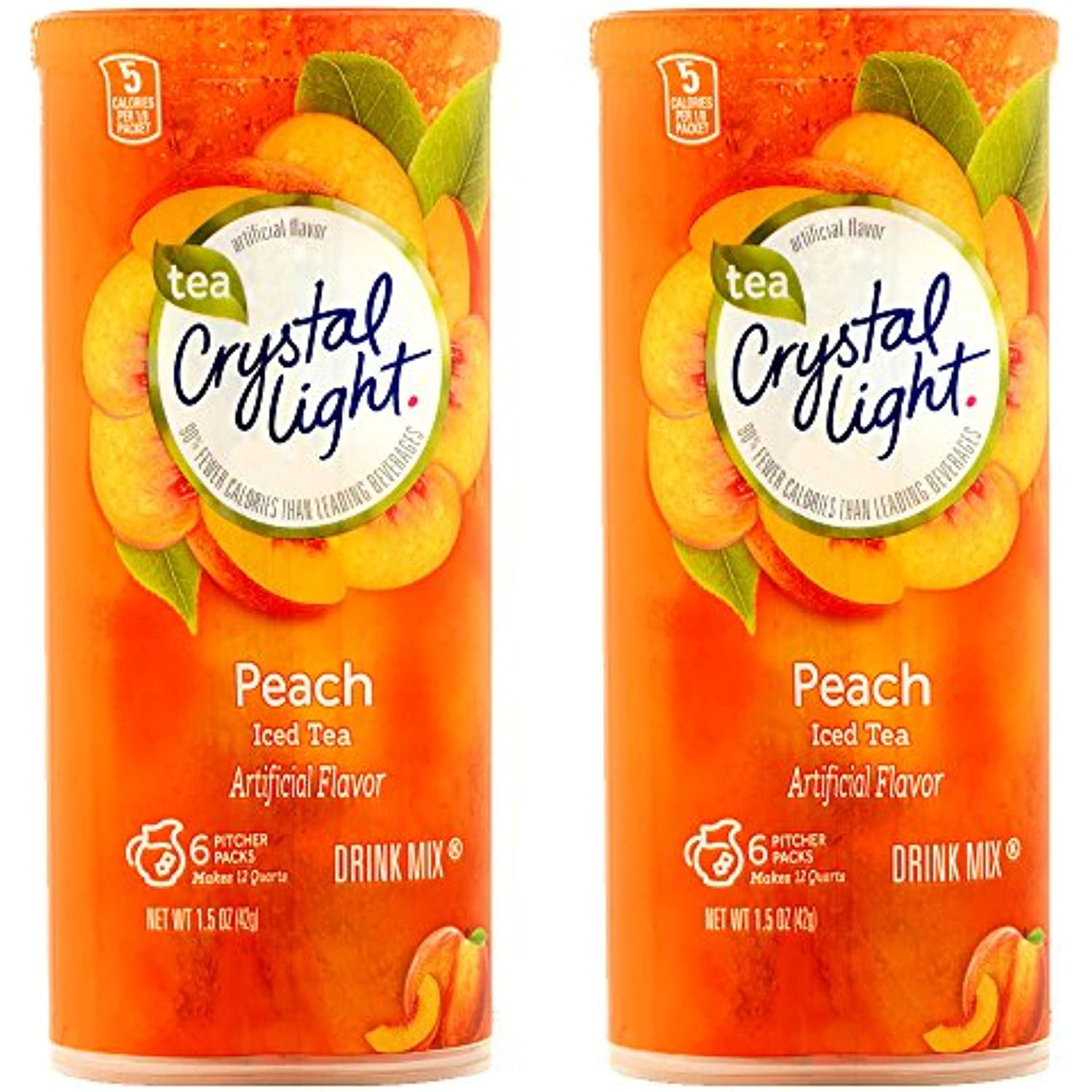 Crystal Light Peach Tea Drink Mix (12 Pitcher Pouches)
