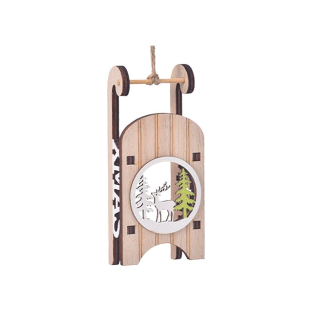 Gibobby Decoraciones de ventana de Navidad de Adornos de árbol de Navidad de Suministros de Navidad Decoración del Accesorios Colgante(B)