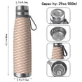 thumbnail image 3 of Modern 29oz Stainless Steel Insulated Thermos with Tea Filter, 360° Printed Travel Bottle, Leakproof BPA-Free Flask with Anti-Slip Base, 304 Inner & 201 Outer, Vacuum Cup, 3 of 6