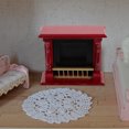 thumbnail image 4 of Mini Maison Cheminée en Bois Maison de Poupée Mini Cheminée Modèle Mobilier Miniature, 4 of 9