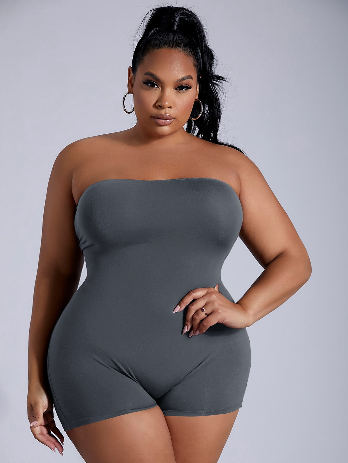 Solid Unitard Tube Romper 2022 