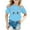 a-Blue79112, variant on Girl's T-Shirt Kids Cartoon Cat Face Graphic Tees Short Sleeve Crewneck Loose Fit Tee Shirt For Casual Daily Outdoor Wear Stylish Top