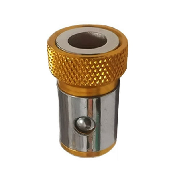 Riwesomey Punta de destornillador de acero inoxidable, resistente al desgaste, superficie lisa, anillo universal, práctico destornillador Herramientas y ferretería Amarillo