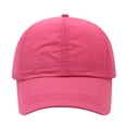 thumbnail image 2 of Lumistal Unisex Baseball Cap Solid Color Plain Sports Hat Adjustable Sun Hat for Men And Women Baseball Visor Cap Hiking Fishing Outdoor Activities Hot Pink One Size, 2 of 6