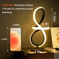thumbnail image 4 of ZXNYH Modern Table Lamp, Musical Note Design Spiral Lamp with 7 RGB LED Colors, Touch Control Dimmable Modern Nightstand Lamp, Cool Lamps for Bedroom, Unique Lamps Elegant with a Cool Vibe, 4 of 5