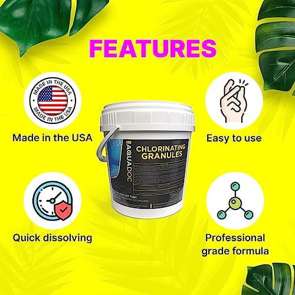 AquaDoc Super Fast Acting Chlorine Shock Treatment, 5 lbs