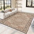 thumbnail image 5 of 5x7 Washable Area Rug Non-Slip Low Profile Vintage Distressed Oriental Rug for Living Room, Bedroom, Dining Room, Office, 5 of 13