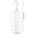 thumbnail image 4 of KAIYANG Percha para corbatas y cinturones, 3 piezas, para cinturones, corbatas de hombre, chales, bufandas y ropa, color blanco, 4 of 5