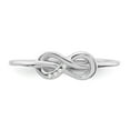 thumbnail image 5 of White Sterling Silver Ring Band Themed Diamond Ice Infinity, 5 of 6