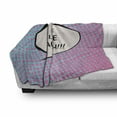 thumbnail image 3 of Live Laugh Love Soft Flannel Fleece Blanket, Pop Art Comic Book Style Halftone Dots Backdrop Retro Speech Balloon Text, Cozy Plush for Indoor and Outdoor Use, 50" x 70", Multicolor, by Ambesonne, 3 of 6