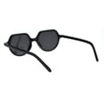 thumbnail image 4 of Vintage Retro Hippie Round Thin Plastic Horn Pimp Sunglasses All Black, 4 of 4
