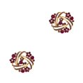 thumbnail image 2 of Guardurnaity Broches Alfileres Broche de pecho brillante Aleación de zinc con cristal Estilo de flor vintage Regalos para mujeres Accesorio de cristal morado 2Conjunto, 2 of 6