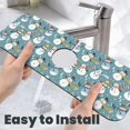 thumbnail image 6 of Kdxio Snowflake Scarf Snowman Pattern Non-Slip Diatom Mud Faucet Drain Pad,Self Absorbent Mat for Kitchen Sink for Variety Kitchen & Bathroom Countertops, 6 of 7
