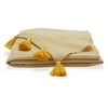 Drew Barrymore Flower Home Gold Chevron Acrylic Throw, 60" x 50"