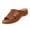 Brown, variant on Women's H-Strap Cutout Mules, Women's Orthopedic Platform Sandals - Comfortable Slip-On Open Toe Wedge Slides for Summer Walking, Casual Arch Support Shoes With Cushioned Sole, White 6.5