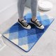thumbnail image 2 of Gradient Diamond Bathroom Rug Microfiber Soft Shaggy Bath Mat Non-Slip Absorbent Plush Floor Mats Carpet for Bathtub Shower Bathroom (Blue, 24"x35"), 2 of 3