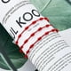 thumbnail image 3 of 6 Piezas Pulseras de Hilo de Verano Pulsera Roja Pulsera de Cordón Rojo Cabalá Ajustable Rojo, 3 of 5