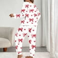 thumbnail image 5 of FDGIU ‌‌‌‌Women's Heart Print Pajamas Plus Size - Long Sleeve Button Up & Pants Comfy Sleepwear Set, 5 of 5