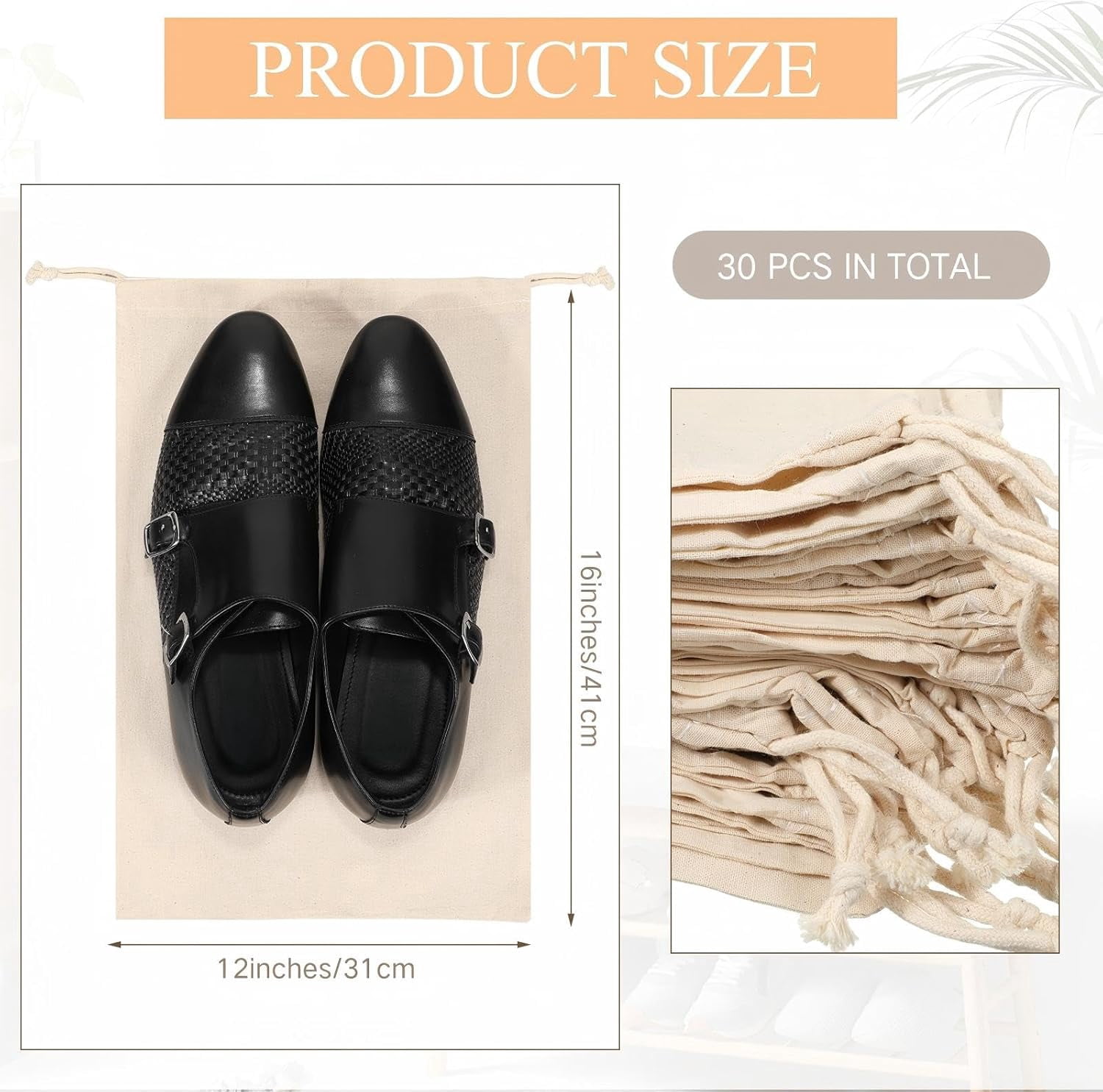 Dust-Proof Breathable Drawstring Shoe Storage Bag for Travel and Home Pantry Accessories