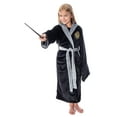 thumbnail image 4 of Harry Potter Girls' Hogwarts Houses Fleece Hooded Robe All Houses - Slytherin Hufflepuff Ravenclaw Gryffindor, 4 of 7