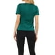 thumbnail image 3 of CAMISAS HENLEY CASUAL PARA MUJER INSPIRADAS CHIC, CON PLEATS, CUELLO REDONDO Y MANGAS ABULLONADAS, AZUL VERDE, TAMAÑO S, 3 of 5