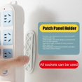 thumbnail image 2 of Socket Retainer Punch-Free Power Strip Holder Wall Sticker Plug Fixer Wire, 2 of 5