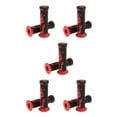 thumbnail image 1 of Justharion Universal 7/8 Motorcycle Scooter Handlebar Hand Grips Soft Rubber Red 5Set, 1 of 6