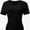 Black, variant on Women's Ultra-Soft V-Neck Short Sleeve Trendy Casual T-Shirt