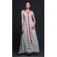 thumbnail image 2 of Bimba Shibori Printed Front Slit Sleeveless Summer Spring Women Maxi PartyÂ&nbsp;Dress-Large, 2 of 5
