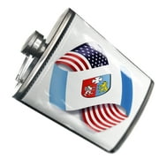 NEONBLOND Flask Infinity Flags USA and Carpathian foreland (Podkarpackie) region Poland