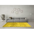 thumbnail image 3 of Ahgly Company Indoor Square Abstract Yellow Modern Area Rugs, 8' Square, 3 of 4
