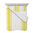 thumbnail image 7 of Quilts Twin-XL Size Bedding Set, Yellow Striped Lightweight Quilted Comforter, Farmhouse Simple Line Vertical Stripes Soft Reversible Bedspread Coverlet with Pillow Covers for All Season, 68" x 98", 7 of 7