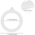 thumbnail image 2 of 12 piezas de anillos de sellado de goma para frascos de vidrio, junta de repuesto de silicona hermética para frascos, anillos de sellado de junta de silicona a prueba de fugas para frascos de vidrio,, 2 of 7