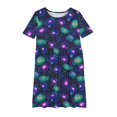 thumbnail image 6 of Fjofpr Girls Clothes Clearance under $10 Girls Middle-aged Children Short Sleeved Round Neck Dresses Children's Practice Clothes Dance Dresses（5-15Y）, 6 of 6