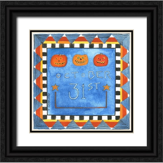 Shamp, Cindy 12x12 Black Ornate Wood Framed with Double Matting Museum Art Print Titled - October 31st