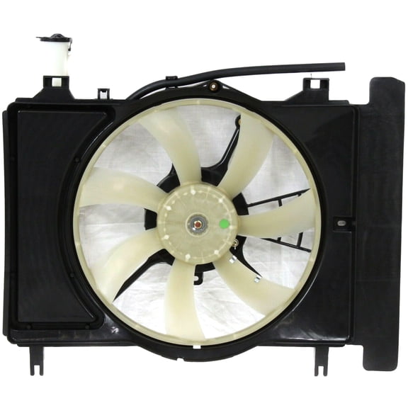DAMAIJOY Radiator Cooling Fan Assembly for Toyota for Yaris 1.5L 2007-2018 with Reservoir 620549 12698905