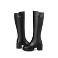 thumbnail image 4 of OKBOP Womens High Heels Knee-High Boots-Christmas Girls Boots Size 4 Vintage Winter Boots for Women Black, 4 of 9