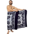 thumbnail image 4 of HAPPY BAY Men's Pareo Bath Trunk Swimming Dashiki Sarong Beach Wrap One Size Space, Fish Summer Vacation Party, 4 of 5