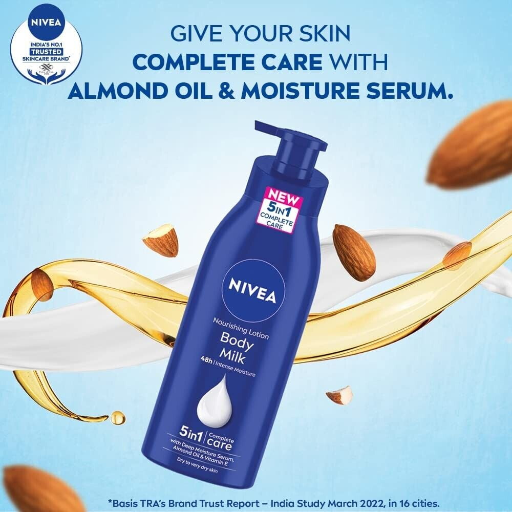 Nivea Nourishing Lotion Body Milk Richly Caring For Very Dry Skin, 400ml 2 Pack