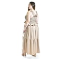 thumbnail image 3 of Vestido largo con olanes Roman Fashion/ Tallas Extras, 4360 (Cafe) cafe 40, 3 of 6