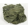 thumbnail image 6 of Vintageandyou 300g Recycled Sari Silk Ribbon Yarn | Pack of 3 Upcycled Silk Skeins | Handcut & Hand Joined Ribbon for Crochet, Macram, Weaving, Knitting, Jewelry Making & Fiber Art | Green, 6 of 6