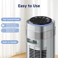 thumbnail image 5 of JIOABL Bladeless Tower Fan: 5 Speed Settings, 4 Modes, 25Ft/s Breeze, & Customizable Timer for Peaceful Sleep & Optimal Airflow, Silver, 5 of 7