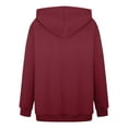 thumbnail image 3 of TINZ Chandail à Capuche pour Femmes Automne et Hiver Couleur Unie Style Mince Grande Taille avec Poche Manches Longues Chandail à Capuche Robe Tricotée Zippée, 3 of 8