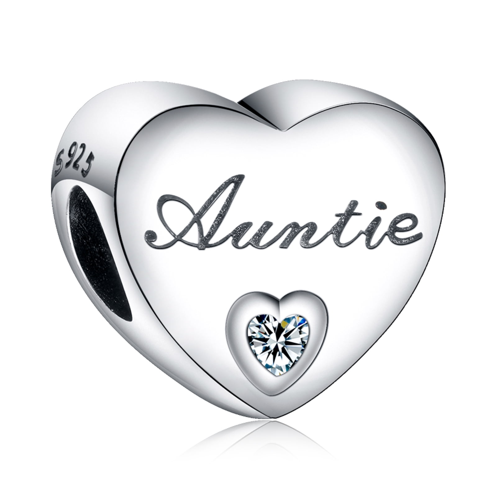 Aunt Charms Heart Charm (5pcs) (18mm x 17mm / Tibetan Silver / 2 Sided |  MiniatureSweet | Kawaii Resin Crafts | Decoden Cabochons Supplies | Jewelry  Making