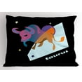 thumbnail image 1 of Zodiac Taurus Pillow Sham Abstract Astrology Animal Day and Night Theme Cosmos Universe Energy Stars, Decorative Standard Size Printed Pillowcase, 26 X 20 Inches, Multicolor, by Ambesonne, 1 of 2
