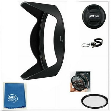 A&R HB-81 Lens Hood , Cap , Filter F Nikon AF-P DX NIKKOR 10-20mm f/4.5-5.6G VR lens