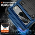 thumbnail image 3 of Designed for Google Pixel 8A Case 2 in 1 Gift Militay Grade Drop Protective Rugged Heavy Duty Cover Shockproof Case for Pixel 8A Phone Case for Women Men Boy Girl (Blue+Black), 3 of 8