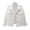 White, variant on Womens 3/4 Sleeve Short Denim Jacket Lapel Button Down Cropped Trucker Jean Jackets with Pockets Y2k Fashion Casual Wash Denim Coats Dark Blue L